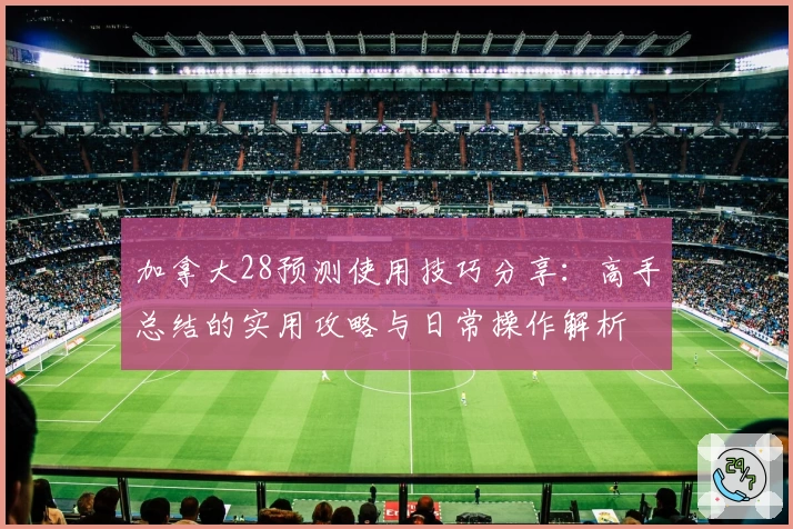 加拿大28预测使用技巧分享：高手总结的实用攻略与日常操作解析